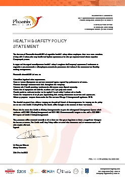 HEALTH & SAFETY POLICY